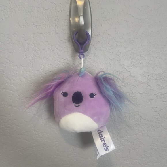 Kellytoy Squishmallows 3.5” Bethany Koala Unicorn  Clip-On Claire’s Purple - Picture 2 of 7